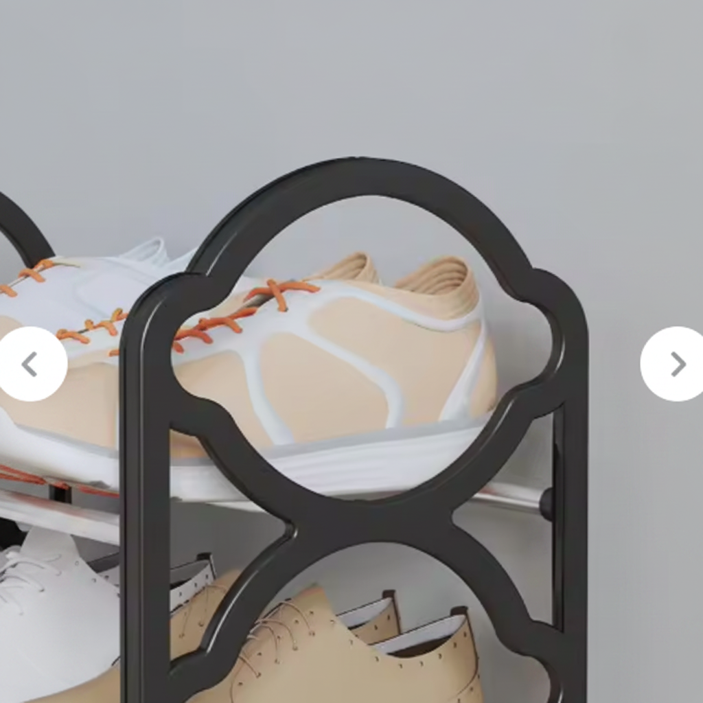 4-Tier Detachable Shoe Rack – Space Saving Shoe Storage Organizer