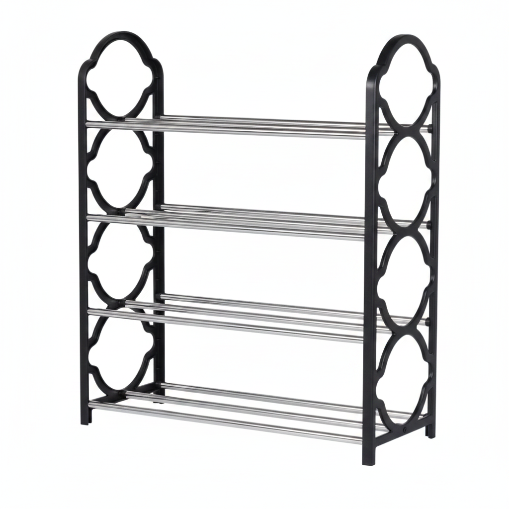 4-Tier Detachable Shoe Rack – Space Saving Shoe Storage Organizer