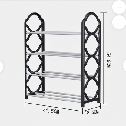 4-Tier Detachable Shoe Rack – Space Saving Shoe Storage Organizer